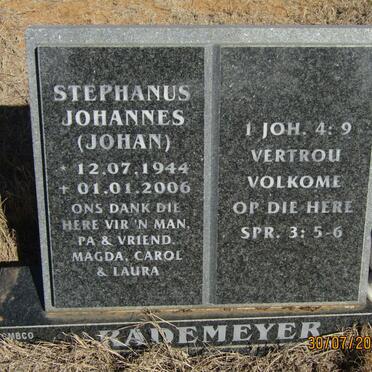 RADEMEYER Stephanus Johannes 1944-2006