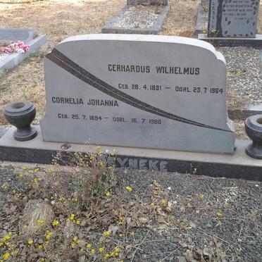 REYNEKE Gerhardus Wilhelmus 1891-1964 &amp; Cornelia Johanna 1894-1988