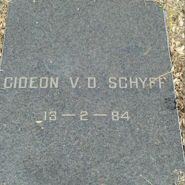SCHYFF Gideon, v.d. -1984