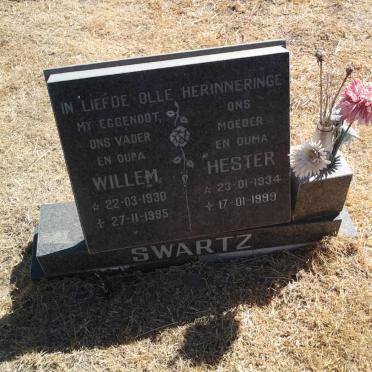 SWARTZ Willem 1930-1995 &amp; Hester 1934-1999