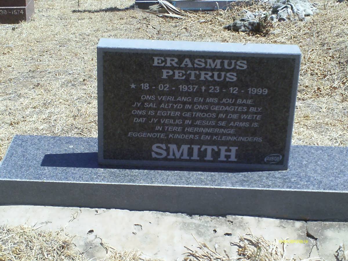 SMITH Erasmus Petrus 1937-1999