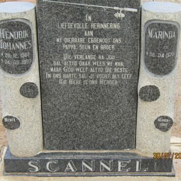 SCANNEL Hendrik Johannes 1962-1997 &amp; Marinda 1970-