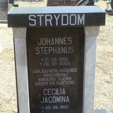 STRYDOM Johannes Stephanus 1958-2000 &amp; Cecilia Jacomina 1950-