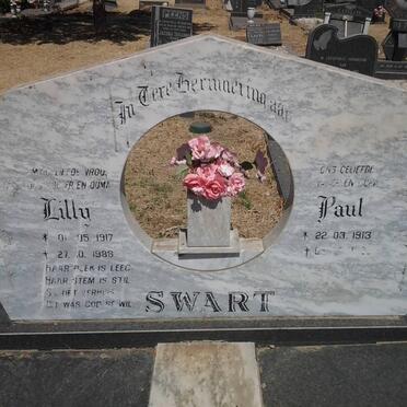 SWART Paul 1913- &amp; Lilly 1917-1988