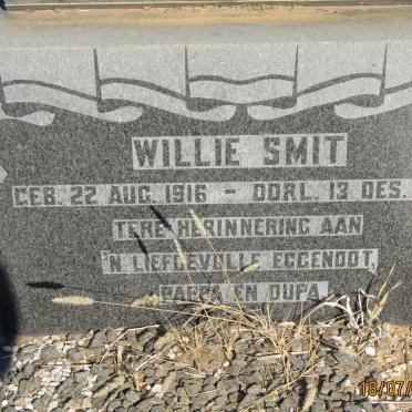 SMIT Willie 1916-1969