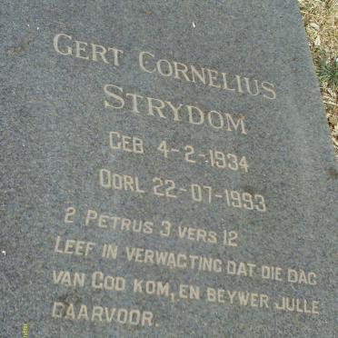 STRYDOM Gert Cornelius 1934-1993