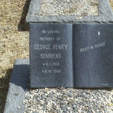 SEMMENS George Henry 1903-1968