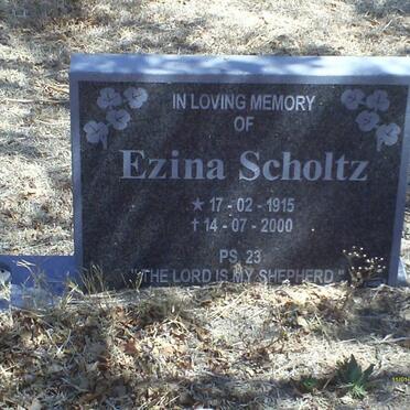 SCHOLTZ Ezina 1915-2000