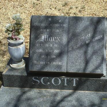 SCOTT Marx 1953-1985