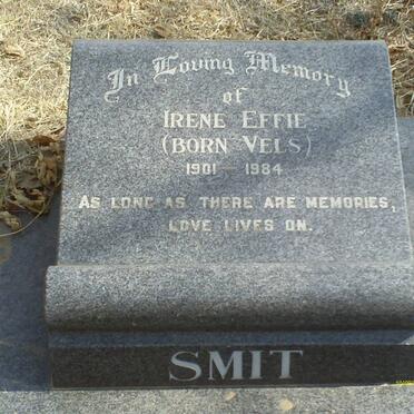 SMIT Irene Effie nee VELS 1901-1984