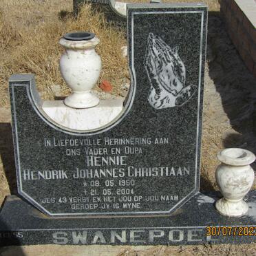 SWANEPOEL Hendrik Johannes Christiaan 1950-2004