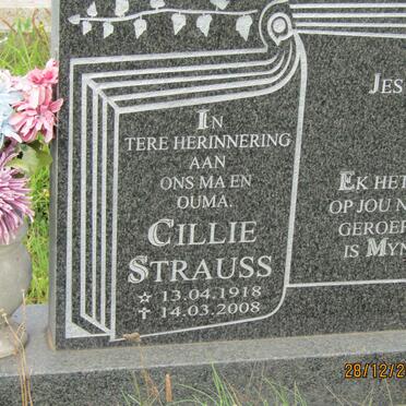 STRAUSS Cillie 1918-2008