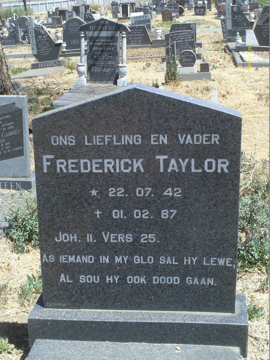 TAYLOR Frederick 1942-1987