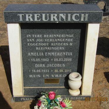 TREURNICH Dirk Jacobus 1933-2013 &amp; Amelia Emmerentia 1942-2006 :: TREURNICH Marius 1965-2020 _1