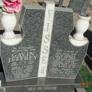 VISAGIE Gavin Jeffrey 1975-1997