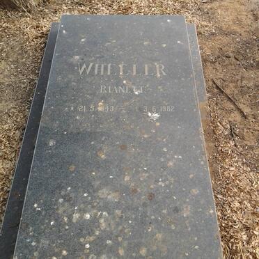 WHEELER Rianett 1943-1982