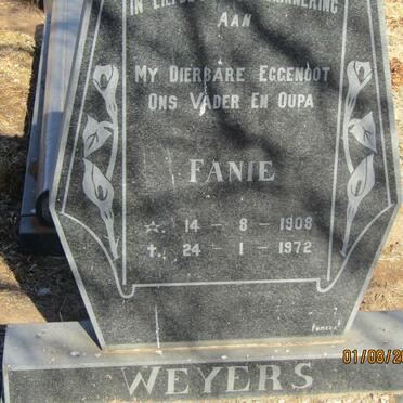 WEYERS Fanie 1908-1972