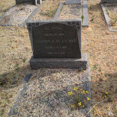 WATT Susanna A.M., v.d. nee NEL 1883-1961