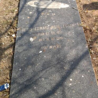 WAHL Denis Edward 1953-1980