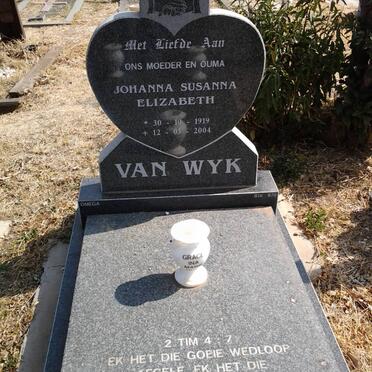 WYK Johanna Susanna Elizabeth. van 1919-2004  
