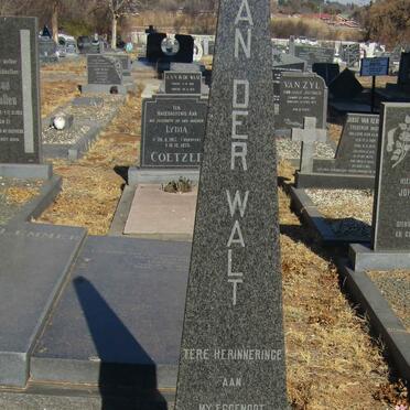 WALT Adriaan Louis, van der 1921-1973