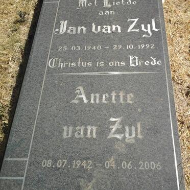 ZYL Jan, van 1940-1992 &amp; Anette 1942-2006