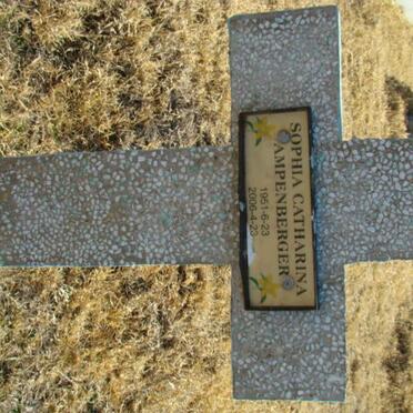 AMPENBERGER Sophia Catharina 1951-2006