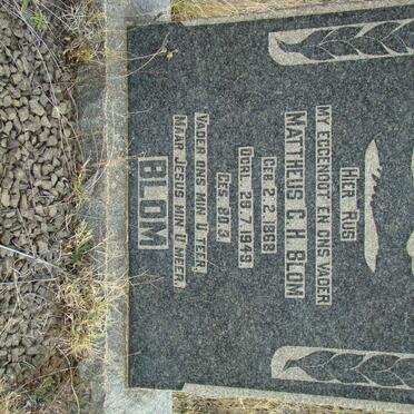 BLOM Mattheus G.H. 1868-1949