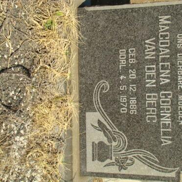 BERG Magdalena Cornelia, van den 1886-1970