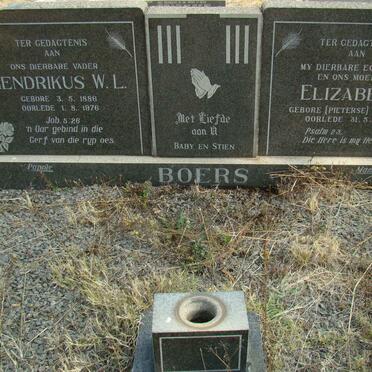 BOERS Hendrikus W.L. 1886-1976 &amp; Elizabeth PIETERS 1885-1963
