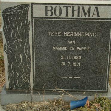 BOTHMA Attie 1953-1971