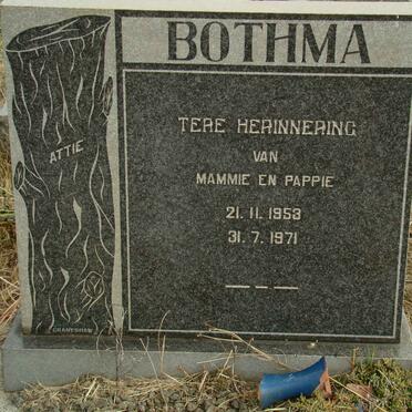 BOTHMA Attie 1953-1971
