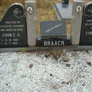 BRAACK E. G. 1900-1980 &amp; M.E. 1911-1986