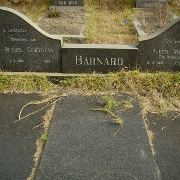 BARNARD Michiel Christiaan 1881-1969 &amp; Aletta Maria WESSELS 1885-1974