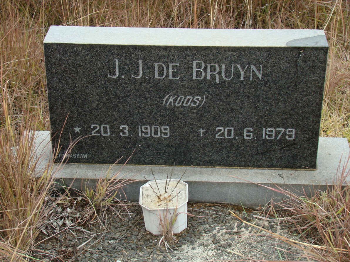 BRUYN J.J., de 1909-1979