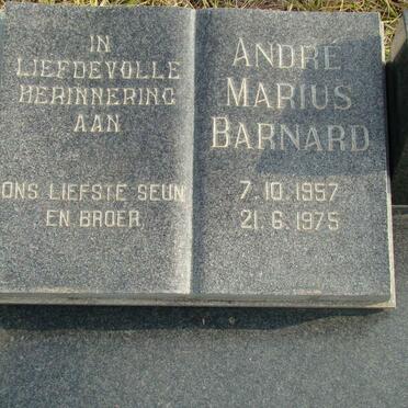 BARNARD André Marius 1957-1975
