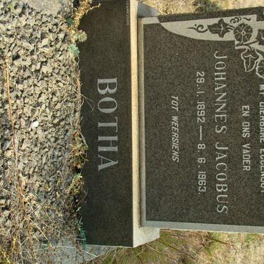 BOTHA Johannes Jacobus 1892-1963