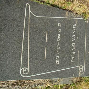 BERG Daan, van den 1903-1993