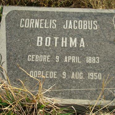 BOTHMA Cornelis Jacobus 1883-1950