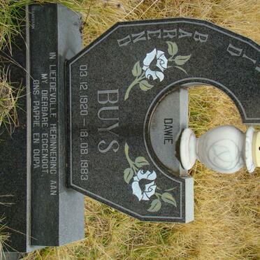 BUYS Dawid Barend 1920-1983