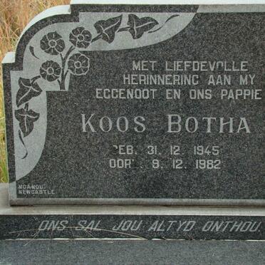 BOTHA Koos 1945-1982