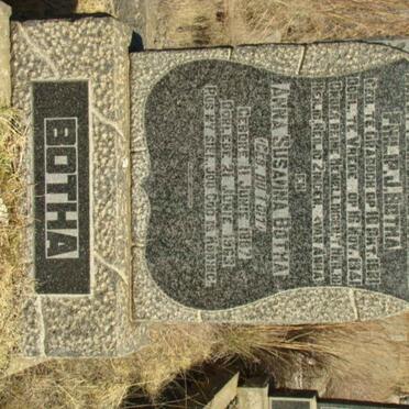 BOTHA Philip J. 1881-1941 &amp; Anna Susanna DU TOIT 1887-1963