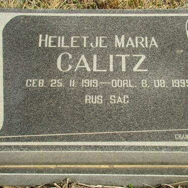 CALITZ Heiletje Maria 1919-1999