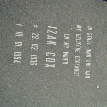 COX Izak 1936-1994