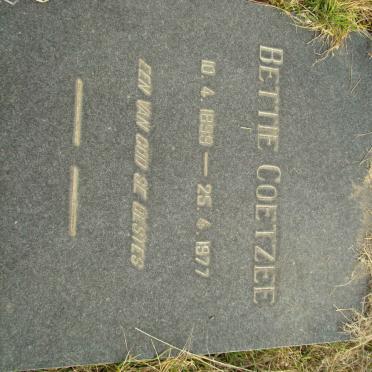 COETZEE Bettie 1899-1977