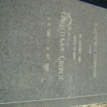 CRONJE Christiaan 1918-1992