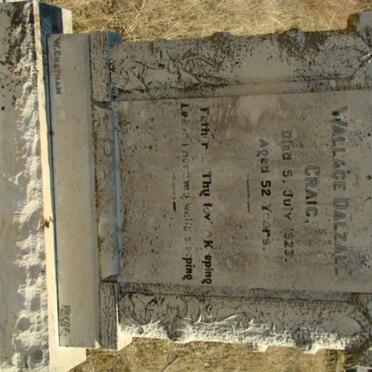 CRAIG Wallace Dalzall -1923