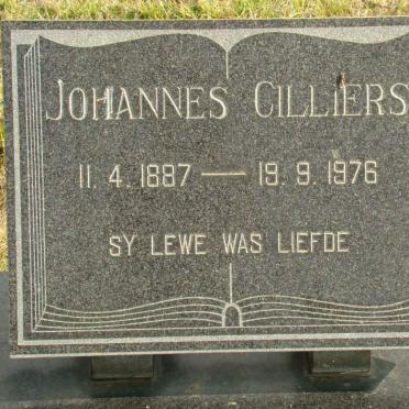 CILLIERS Johannes 1887-1976