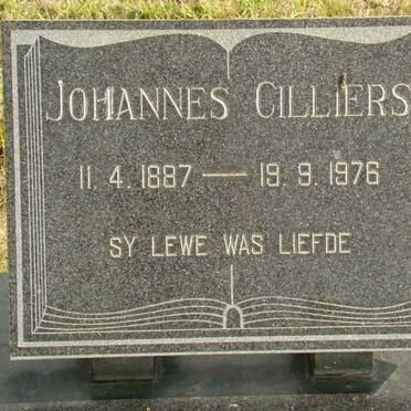 CILLIERS Johannes 1887-1976