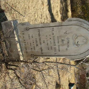 ENSLIN Pieter Eduard Hauman 18?6-1911 &amp; Maria Elizabeth 18?2-1910